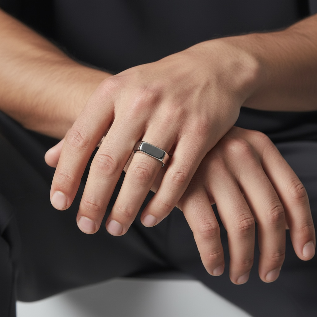 Silvery ring