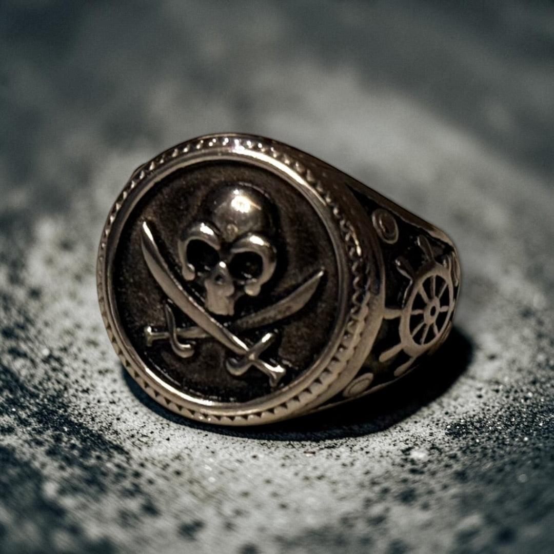 The Silver Skull Signet Ring