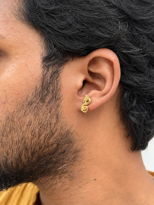 Gold Dragon Stud (Pair)