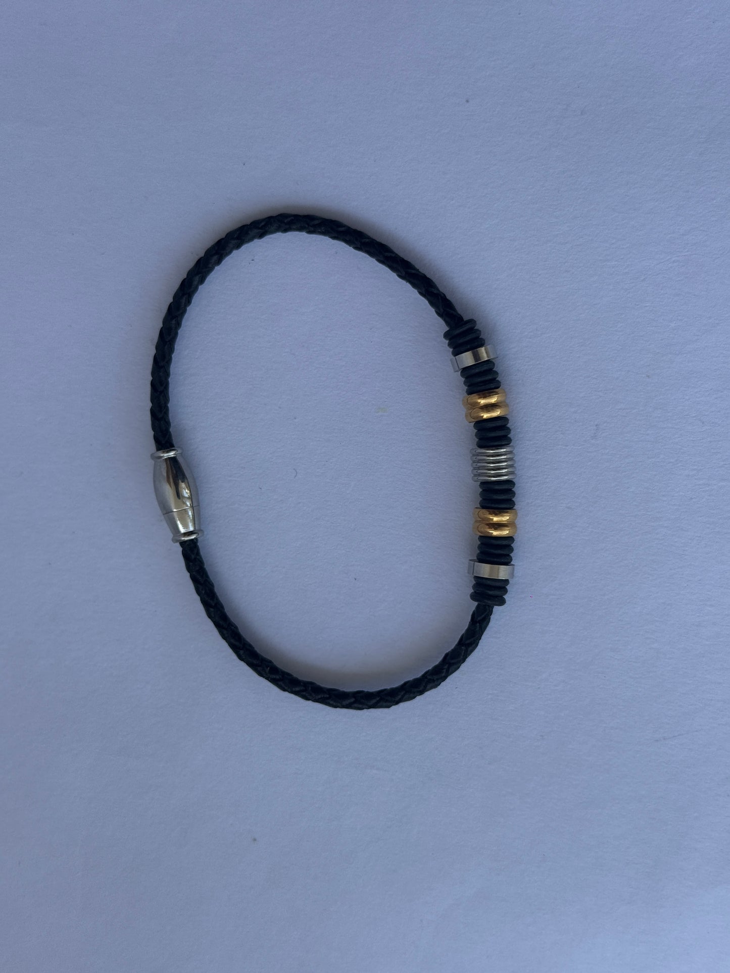 B Leather Bracelet