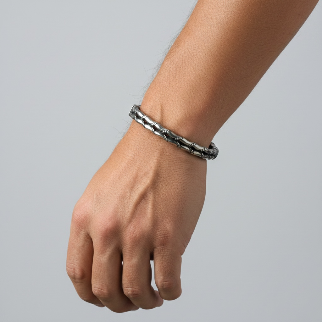 Silver Segmented Cuff
