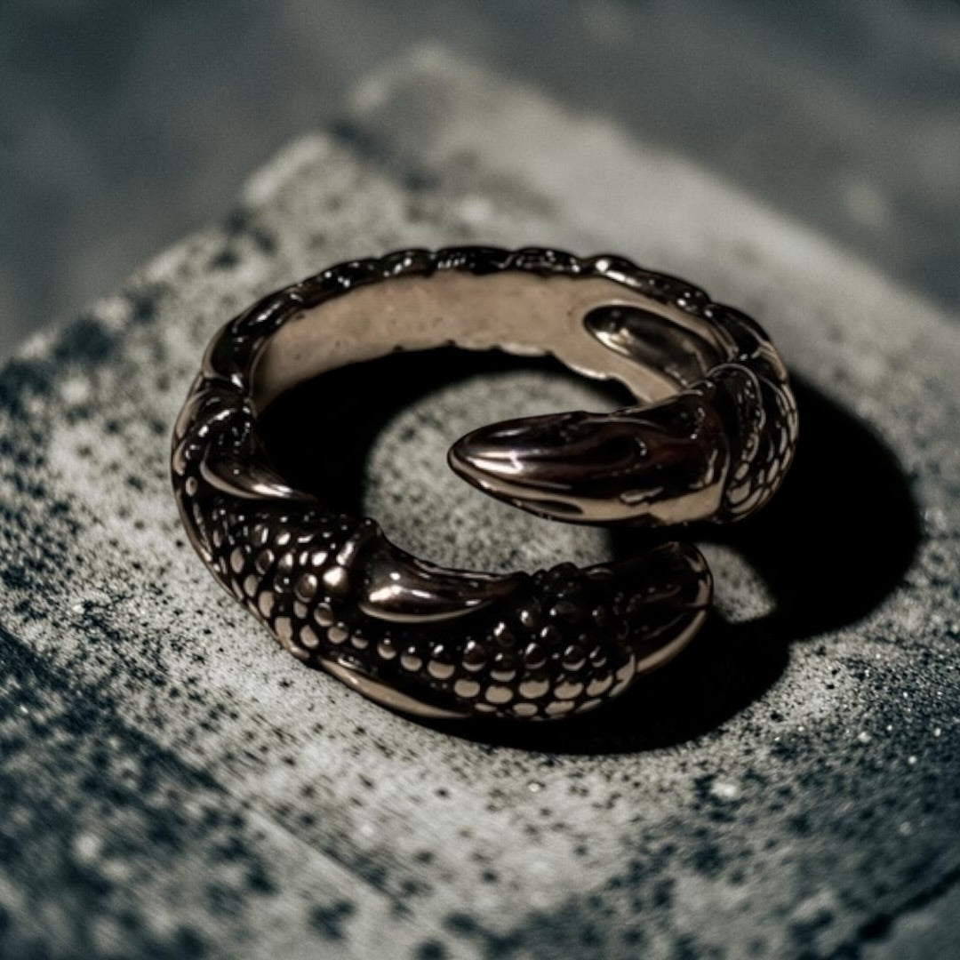 The Gunmetal Snake Ring