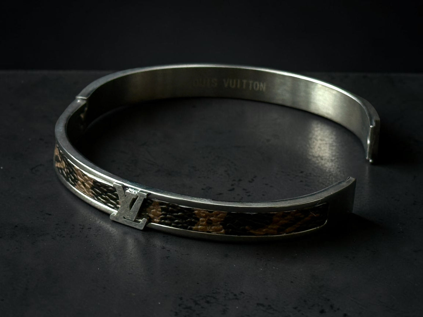 Gold Leopard Bangle