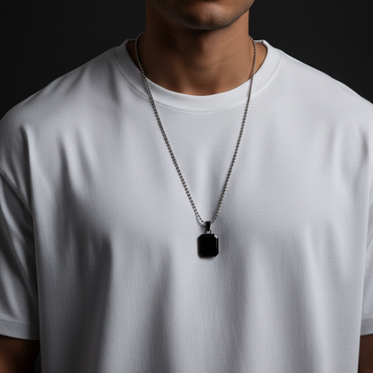 Square Onyx Pendant