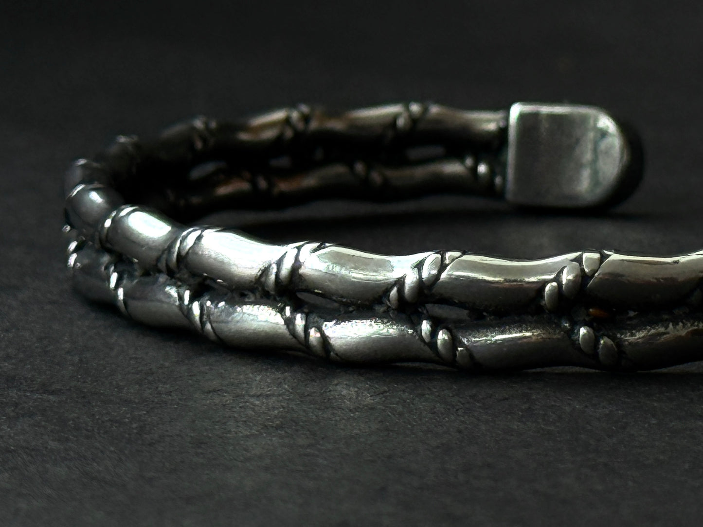 Silver Segmented Cuff