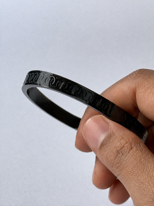 Obsidian Ripple Bracelet