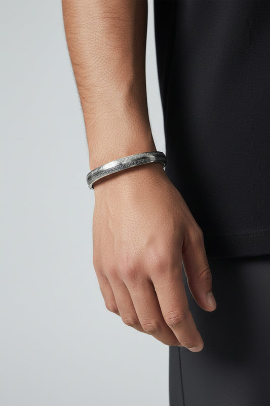 Dual Meander Bangle