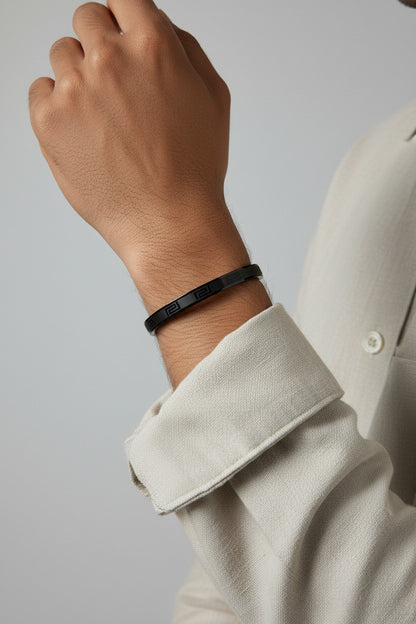 Matrix Block Bangle