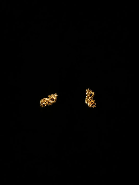 Gold Dragon Stud (Pair)