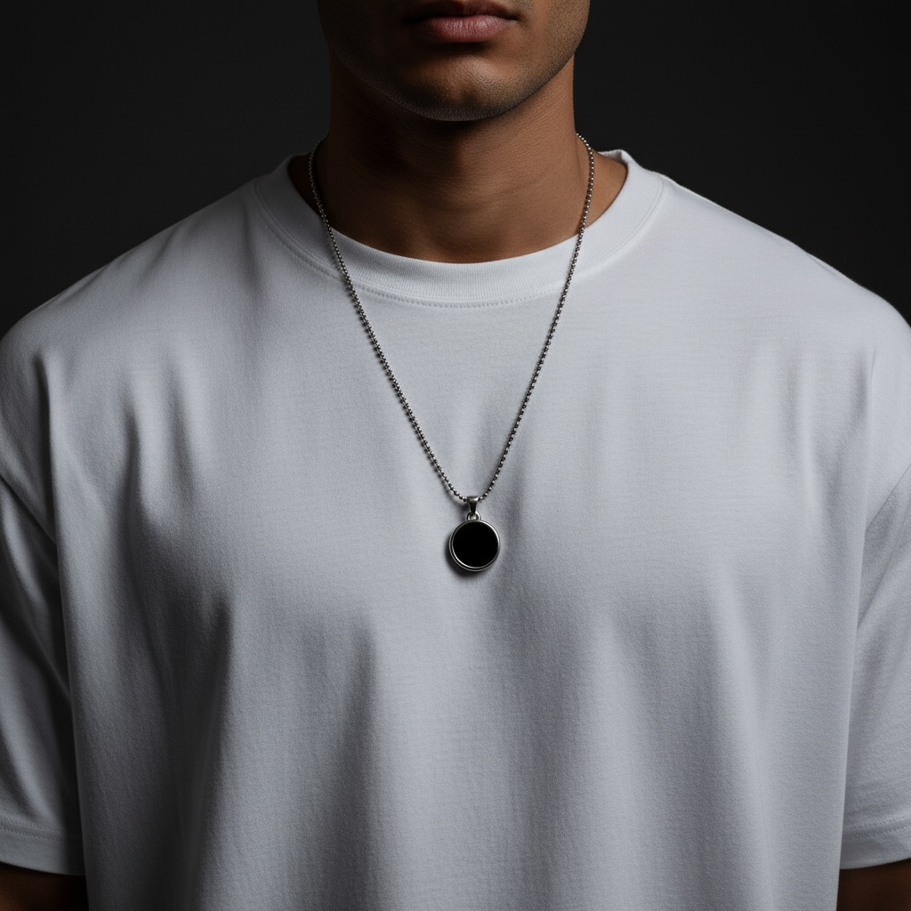 Round Onyx Pendant