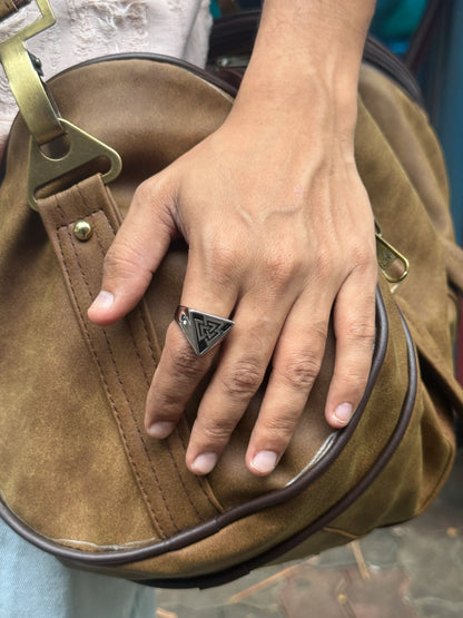 Valknut Signet Ring