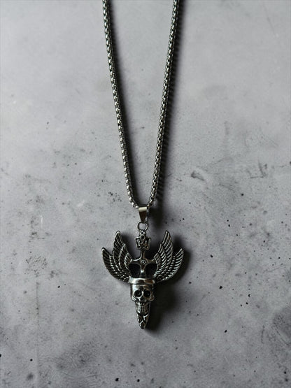 Winged Skull Pendant
