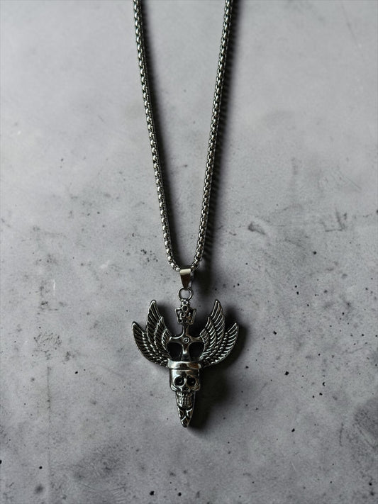 Winged Skull Pendant