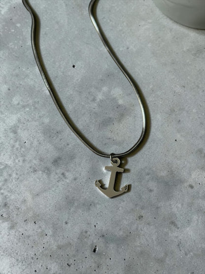 Silver Anchor Pendant