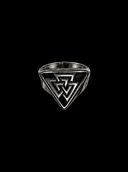 Valknut Signet Ring