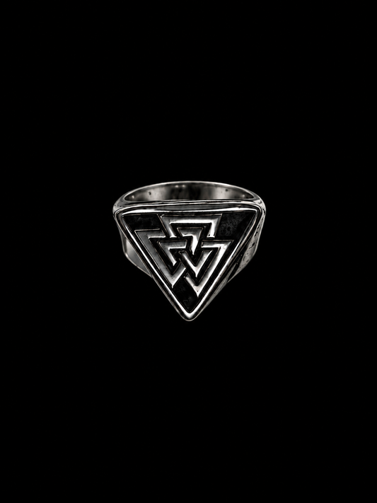 Valknut Signet Ring